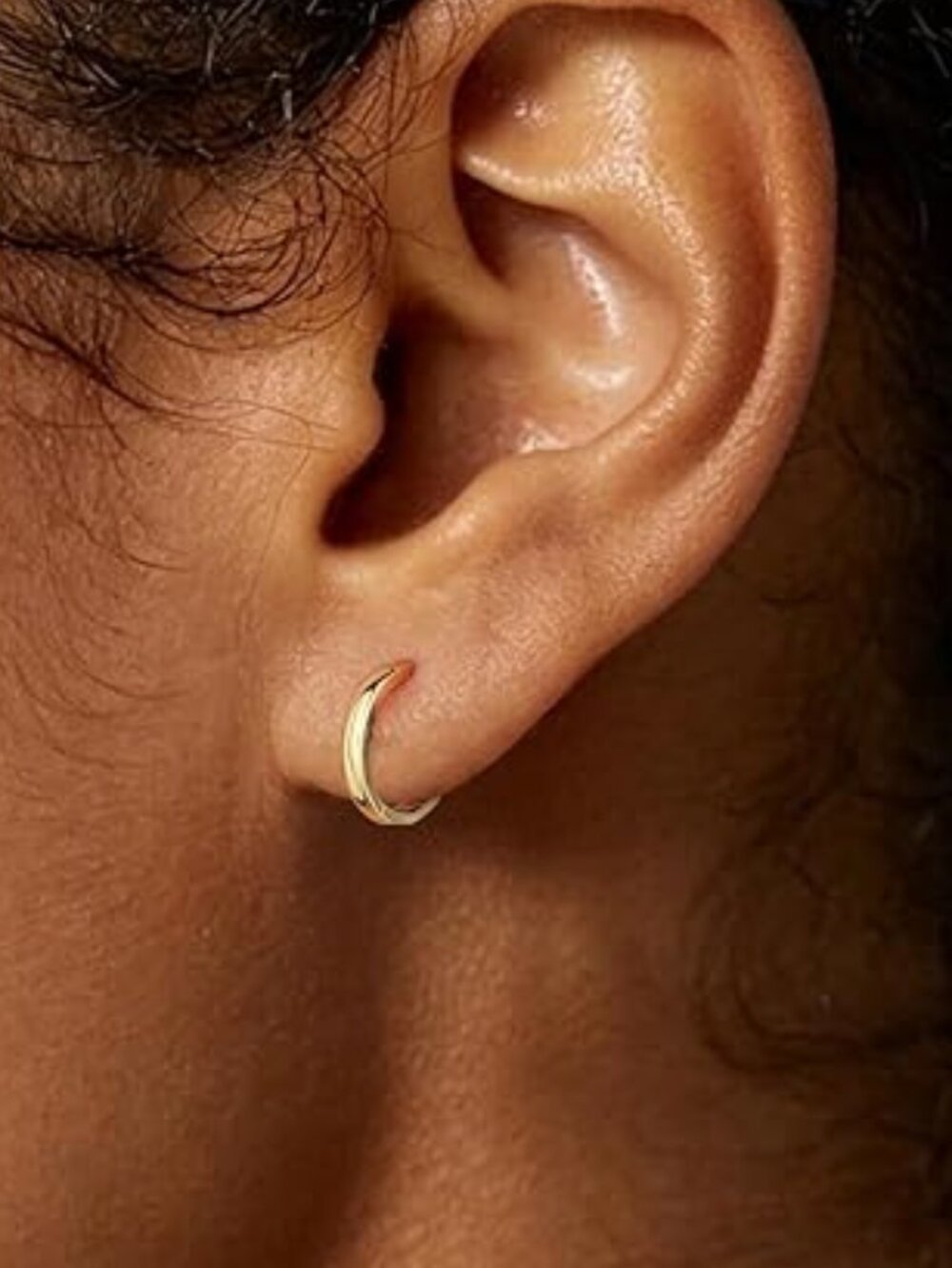 ChicSilver 925 Sterling Silver Huggie Hoop Earrings Small Hoop Earrings 8mm